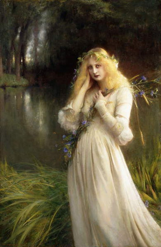 Detail of Ophelia, 1909 by Pascal Adolphe Jean Dagnan-Bouveret