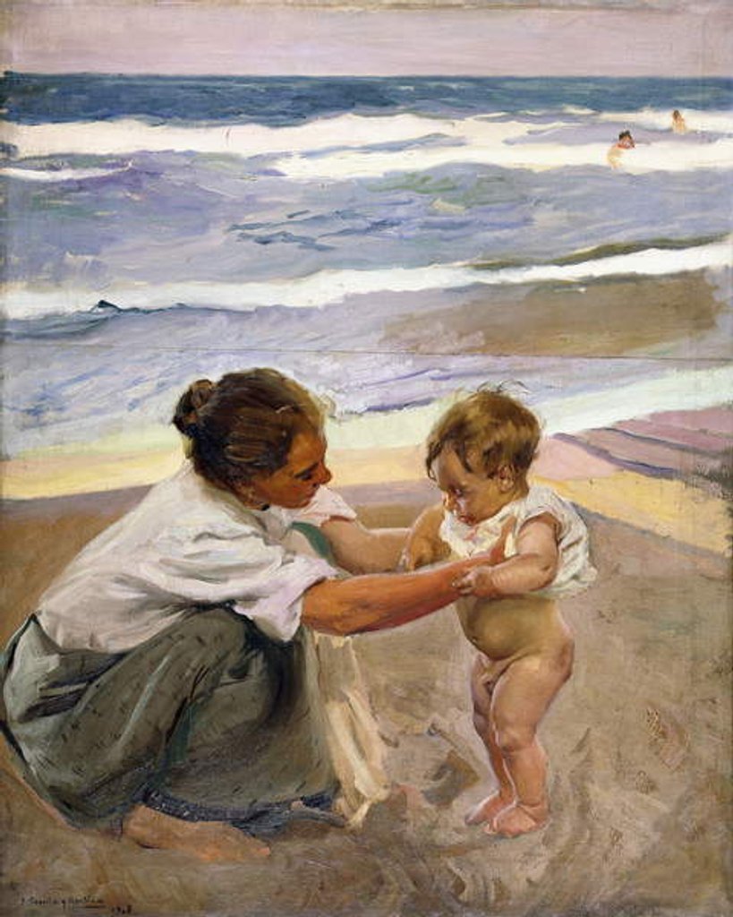 Detail of A la Orilla del Mar, 1908 by Joaquin Sorolla y Bastida