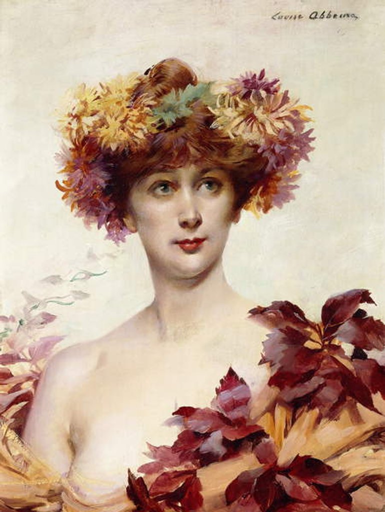 Detail of A Portrait of Sarah Bernhardt by Louise Abbema