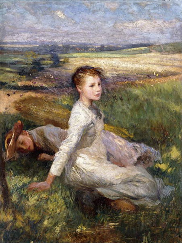 Detail of Summer in the Fields by George Clausen