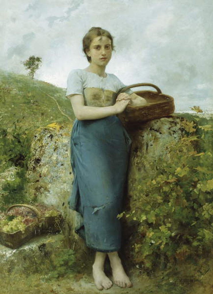 Detail of The Grape Picker, 1895 by Leon Bazile Perrault