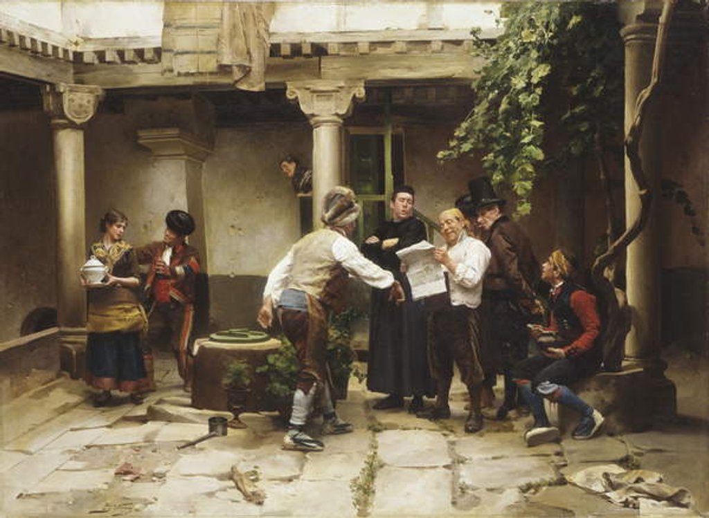 Detail of The Politicians by Jules Worms