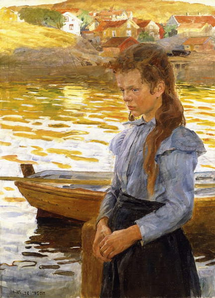 Detail of Reflections of Summer by Carl Wilhelm Wilhelmson