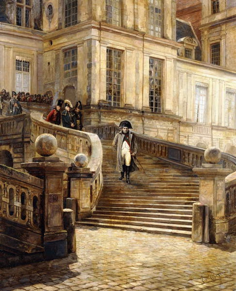 Detail of Napoleon's Abdication, c.1890-1899 by Georges Jules Auguste Cain