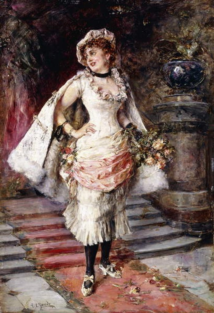 Detail of After the Ball by Eduardo-Leon Garrido