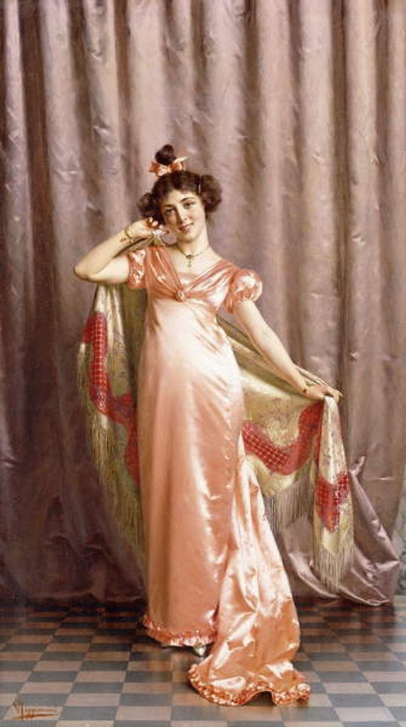 Detail of The Debutante by Vittorio Reggianini