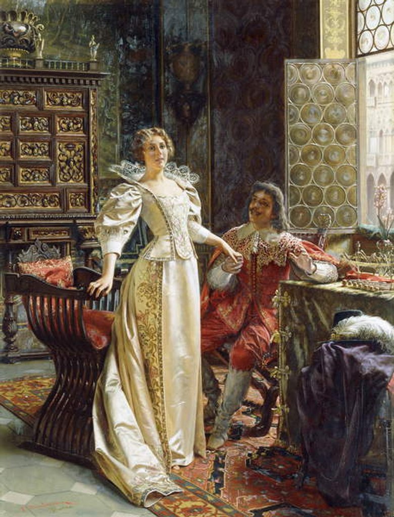 Detail of Flirtation by Joseph Frederick Charles Soulacroix