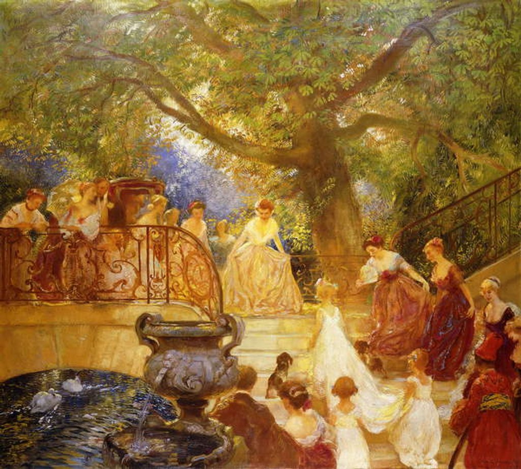 Detail of The Visit of the Princess Royal by Gaston de Latouche