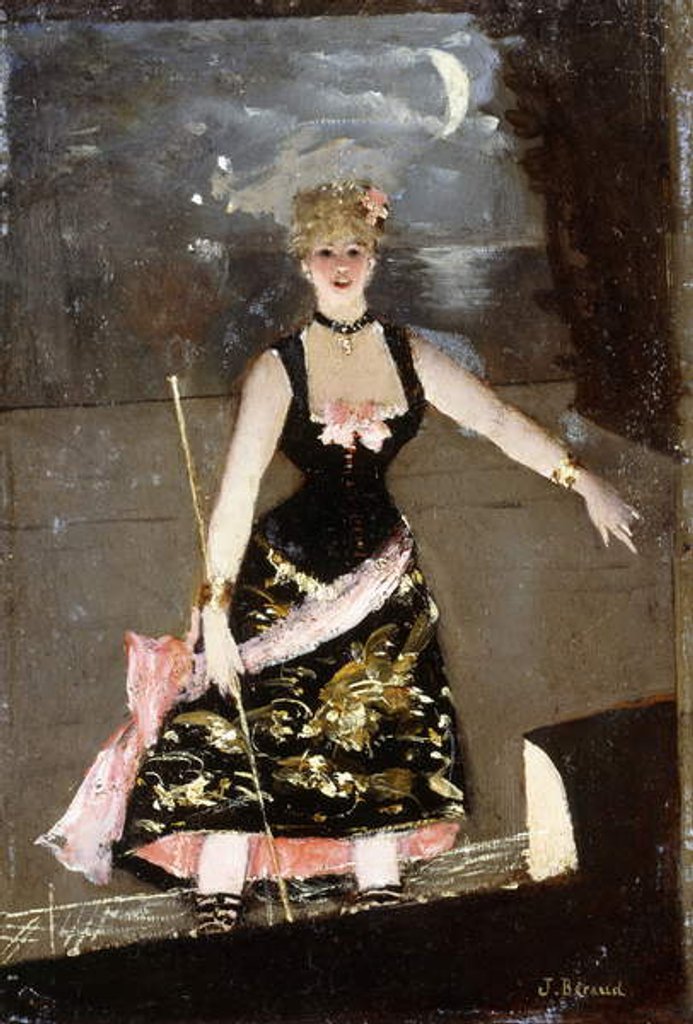 Detail of The Music Hall Singer by Jean Beraud