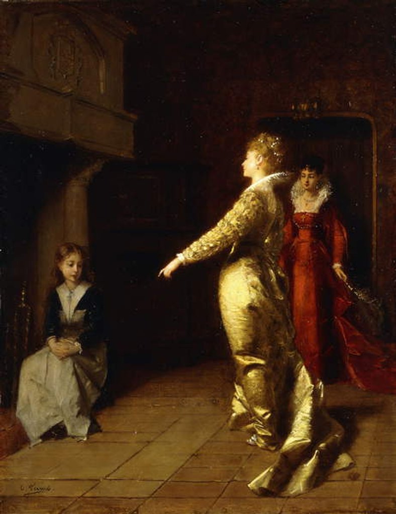 Detail of Cinderella by Charles Francois Pecrus