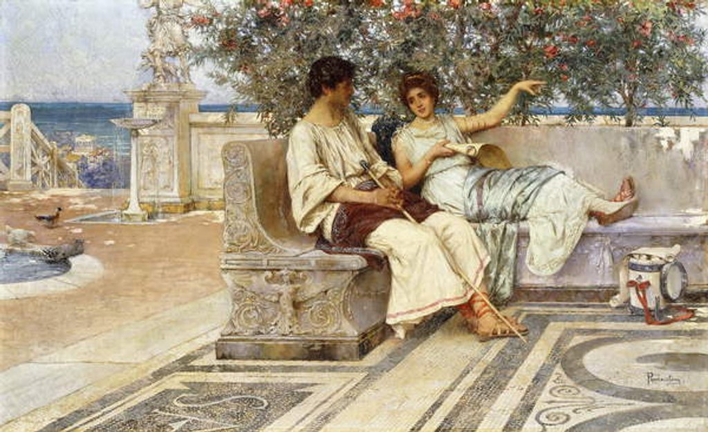 Detail of News from Afar by Domenico Pennacchini