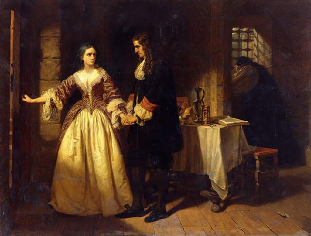 Detail of The Parting of Lord William and Lady Rachel Russell in 1683, 1852 by Charles Lucy