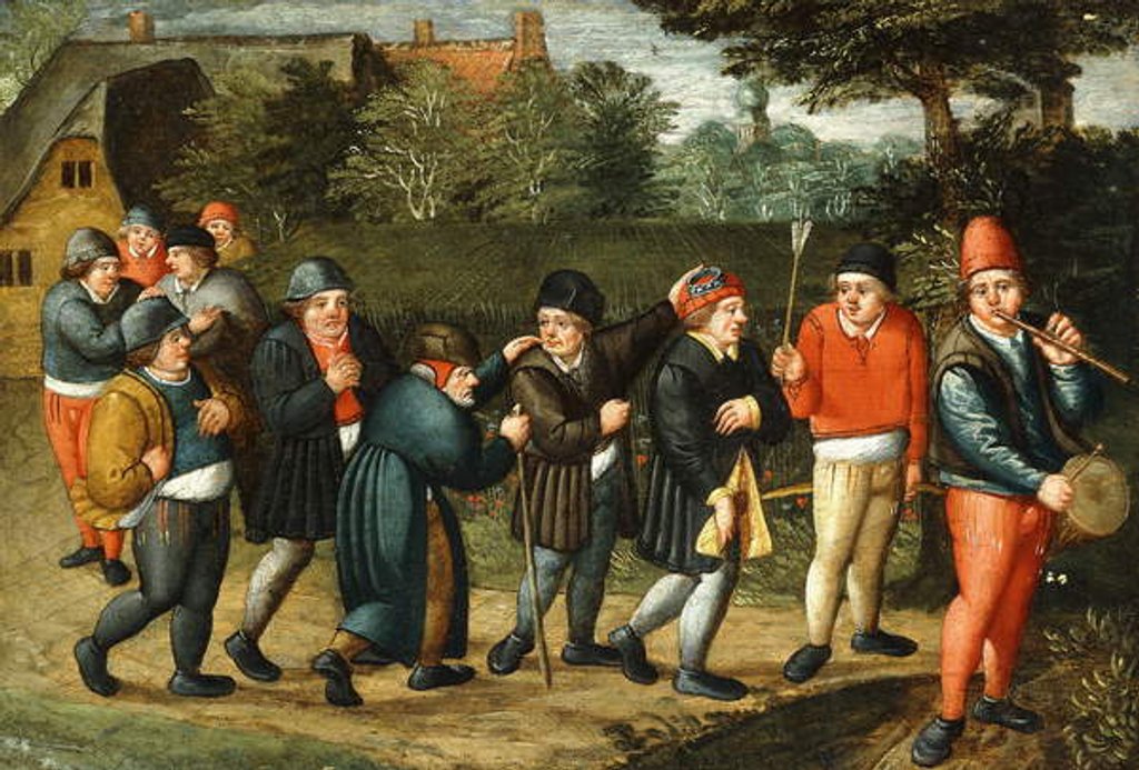 Detail of The Groom's Procession by Abel Grimmer or Grimer