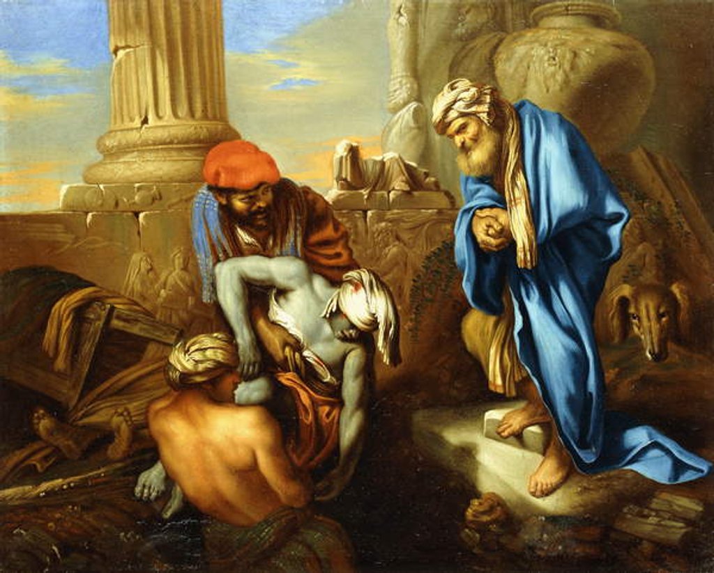 Detail of Tobit Burying the Dead in Defiance of the Orders of Sennacherib by Giovanni Francesco Castiglione