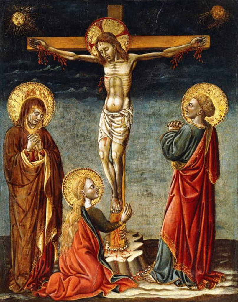 Detail of The Crucifixion by Master of Imola