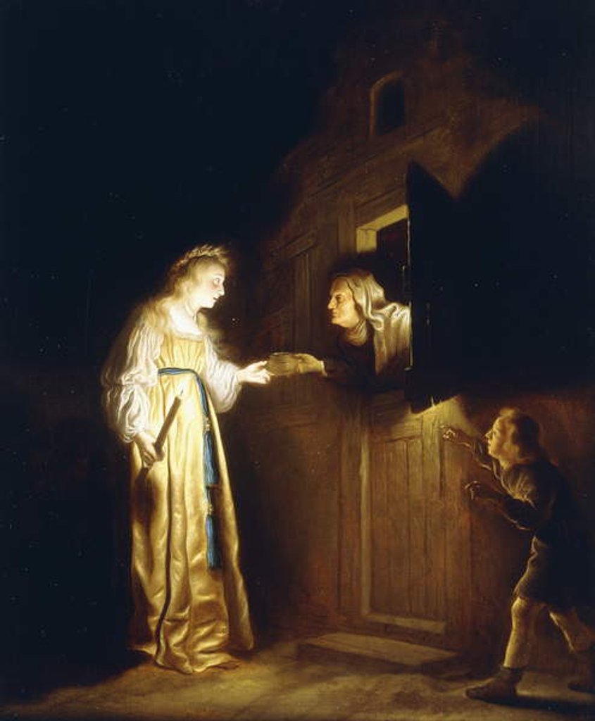 Detail of The Mocking of Ceres, 1645 by Salomon Koninck