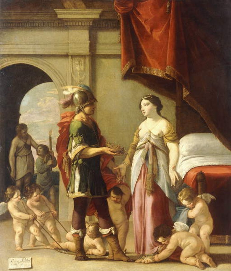 Detail of Alexander and Roxana, 1635 by Laurent de La Hire or La Hyre