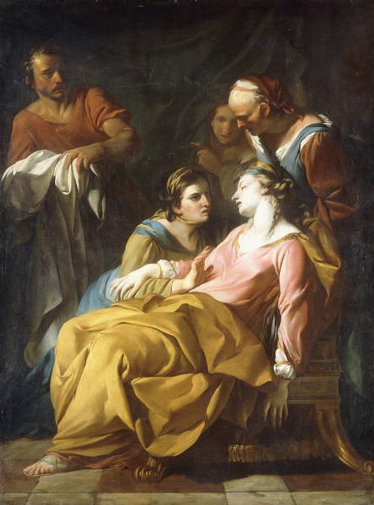 Detail of Phaedra receiving the News of Hippolytus's Death by Noel Halle