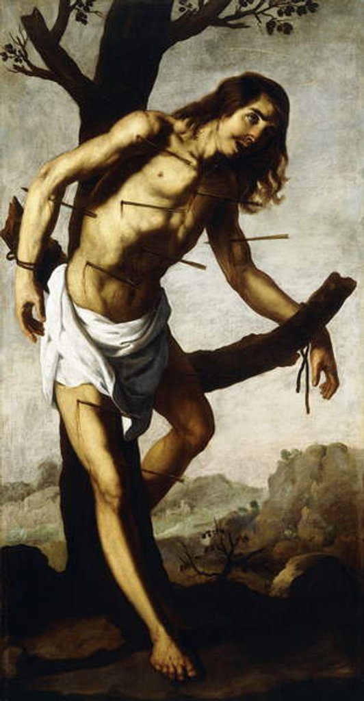 Detail of Saint Sebastian, c.1640-50 by Francisco de Zurbaran