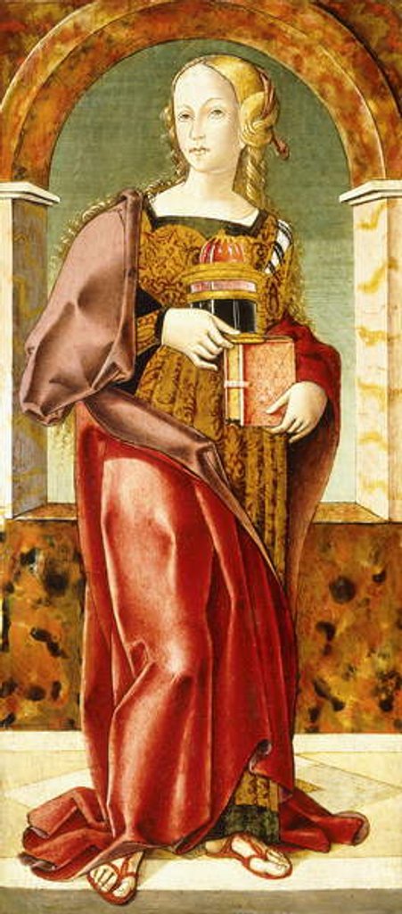 Detail of Saint Mary Magdalene by Bernardino di Mariotto