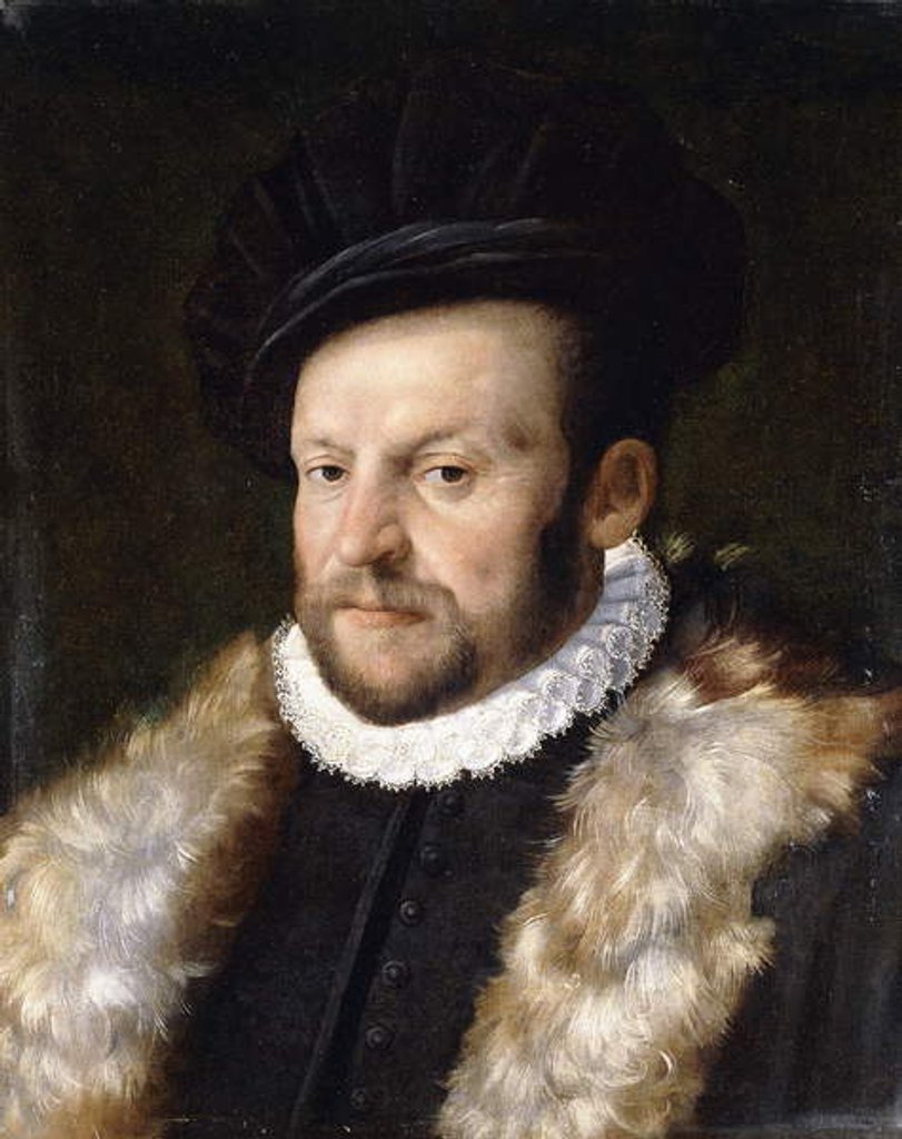 Detail of Portrait of a Bearded Gentleman by Italian School