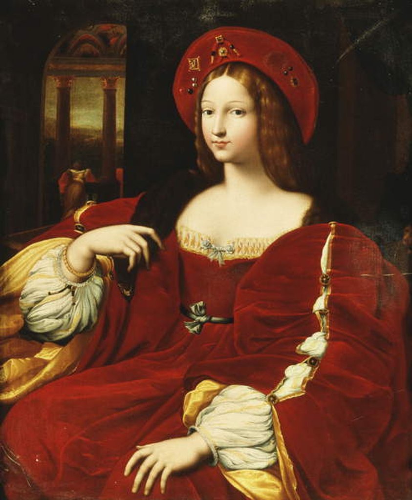 Detail of Portrait of Giovanna of Aragon by Raphael