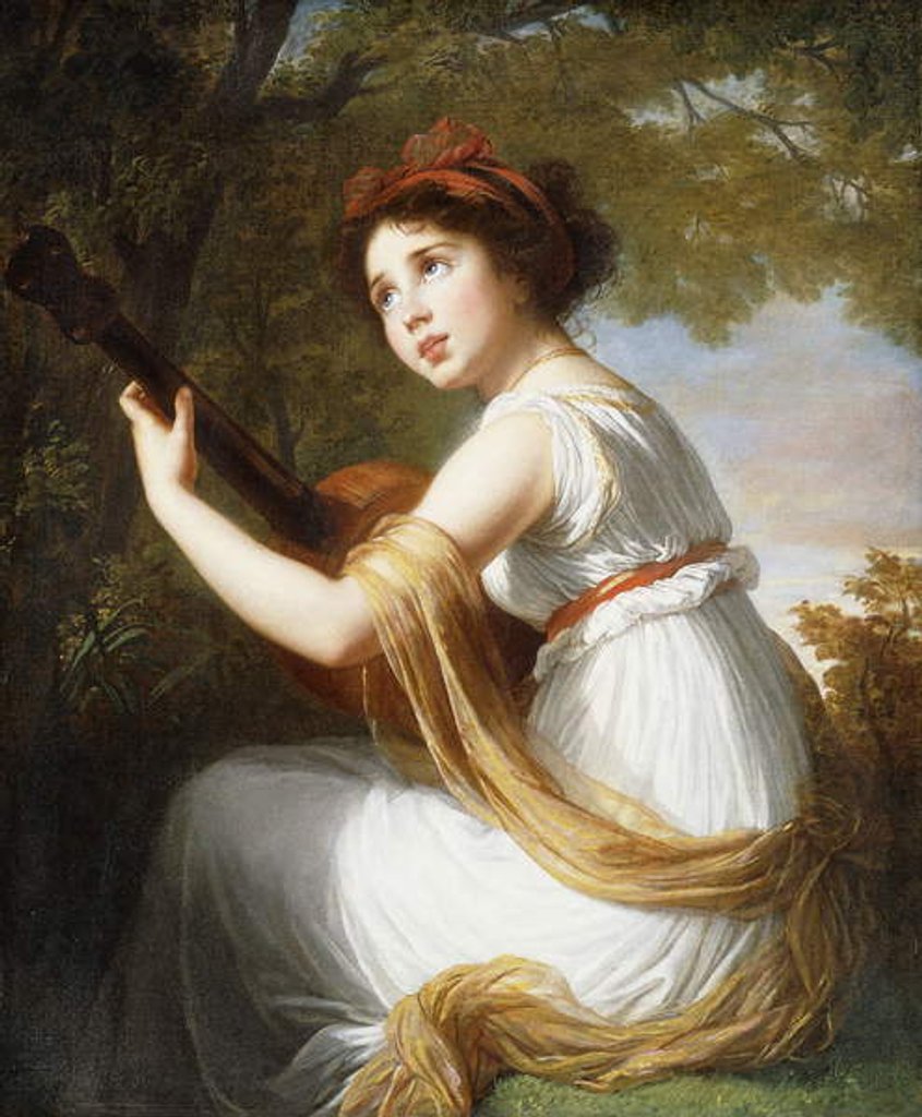 Detail of Portrait of the Artist's Daughter by Elisabeth Louise Vigee-Lebrun