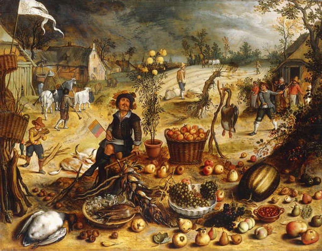Detail of The Four Seasons - Autumn by Sebastian Vrancx