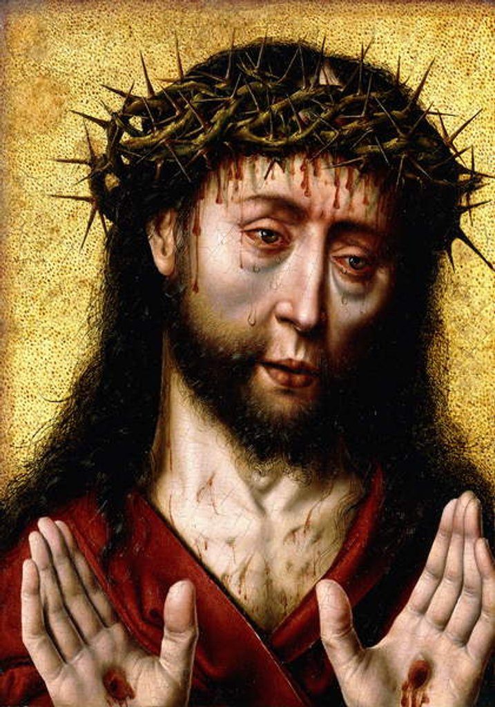 Detail of The Man of Sorrows by Albrecht Bouts