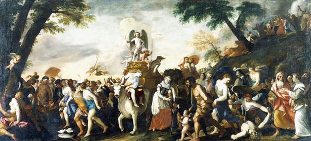 Detail of The Triumph of Love by Mattia Preti