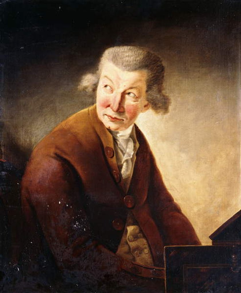 Detail of Portrait of a Gentleman, identified as Franz Joseph Haydn, half-length, at a Pianoforte by Henry Fuseli