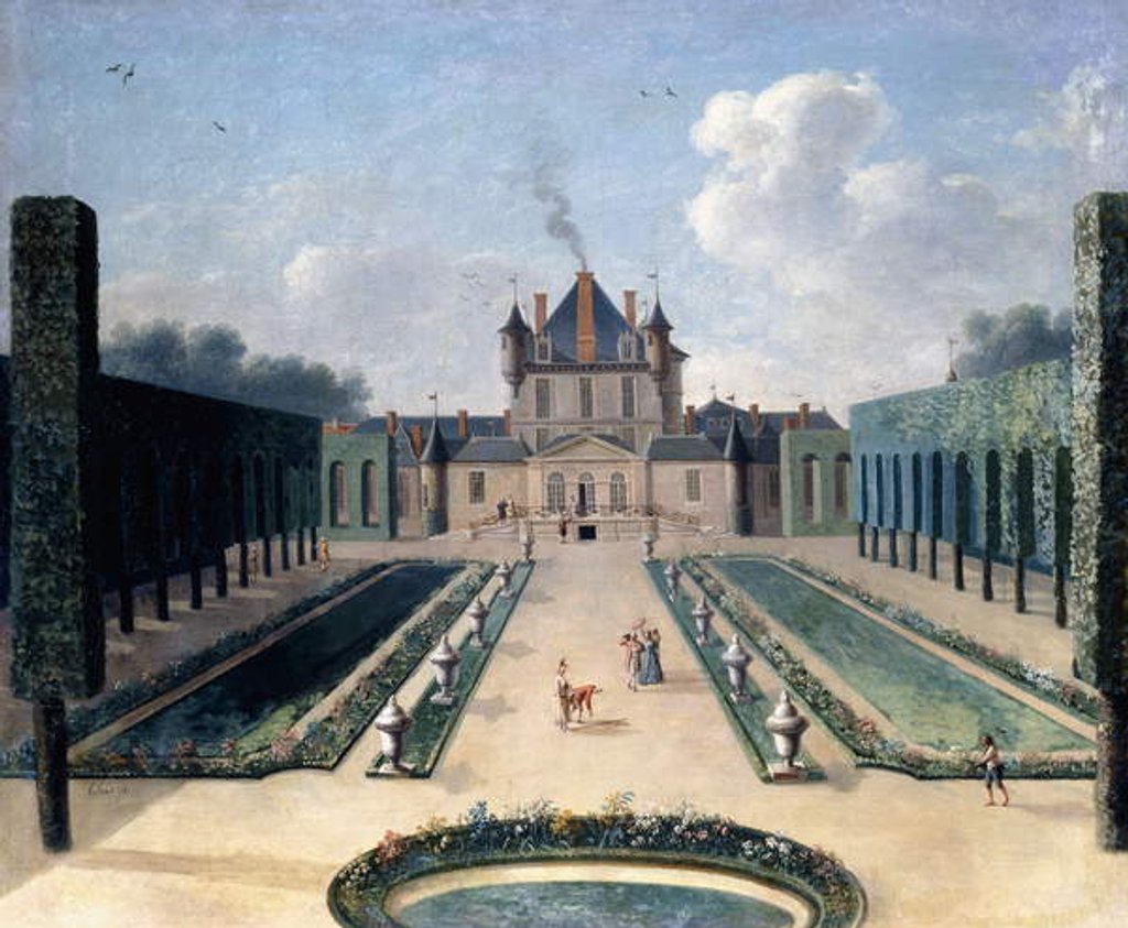 Detail of Views of the Chateau de Mousseaux and its Gardens by Jean-Francois Hue