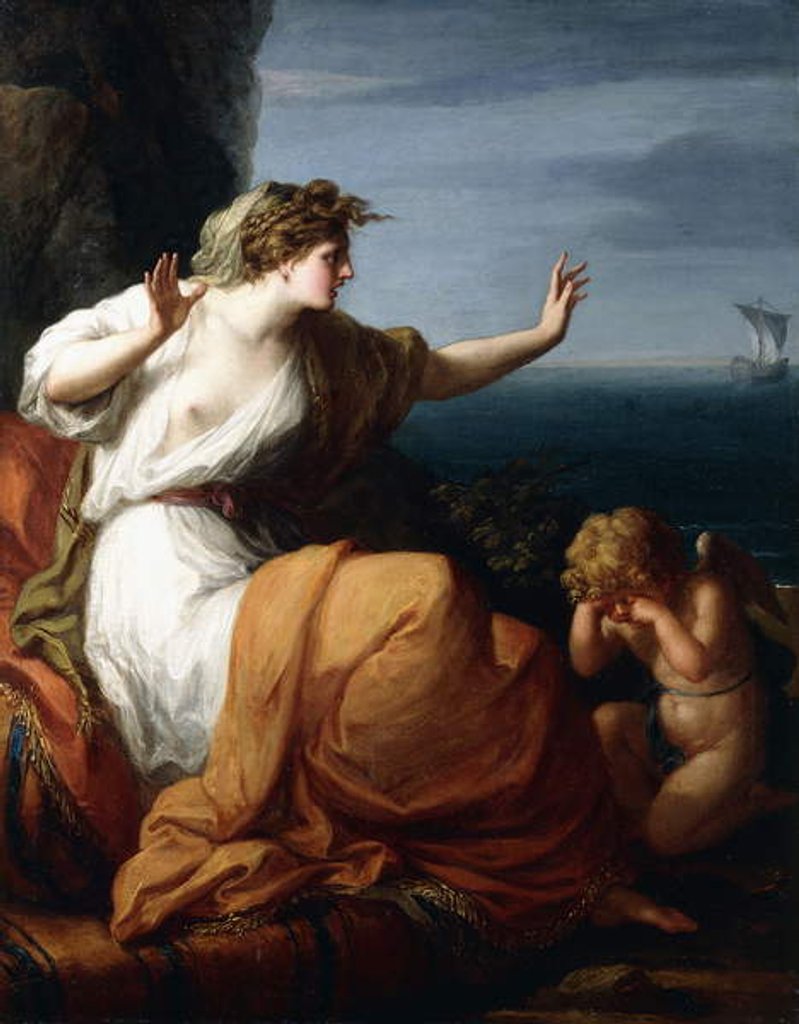 Detail of Ariadne left by Theseus, c.1782 by Angelica Kauffman