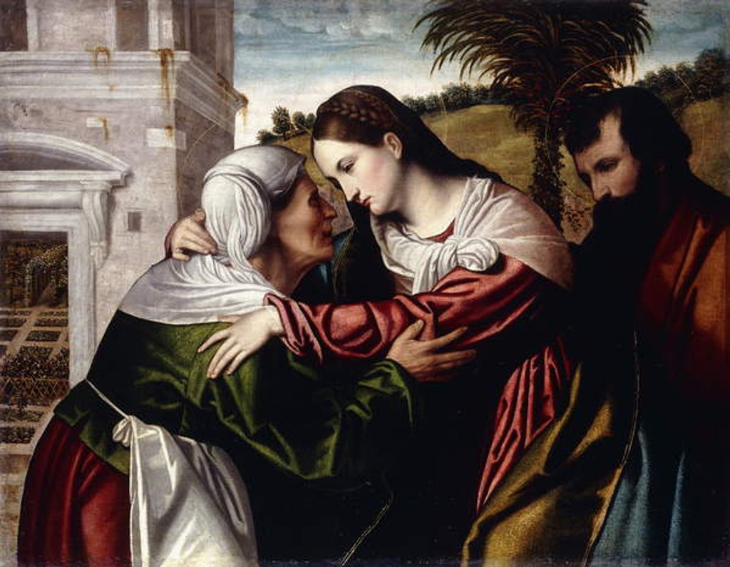 Detail of The Visitation by Moretto da Brescia