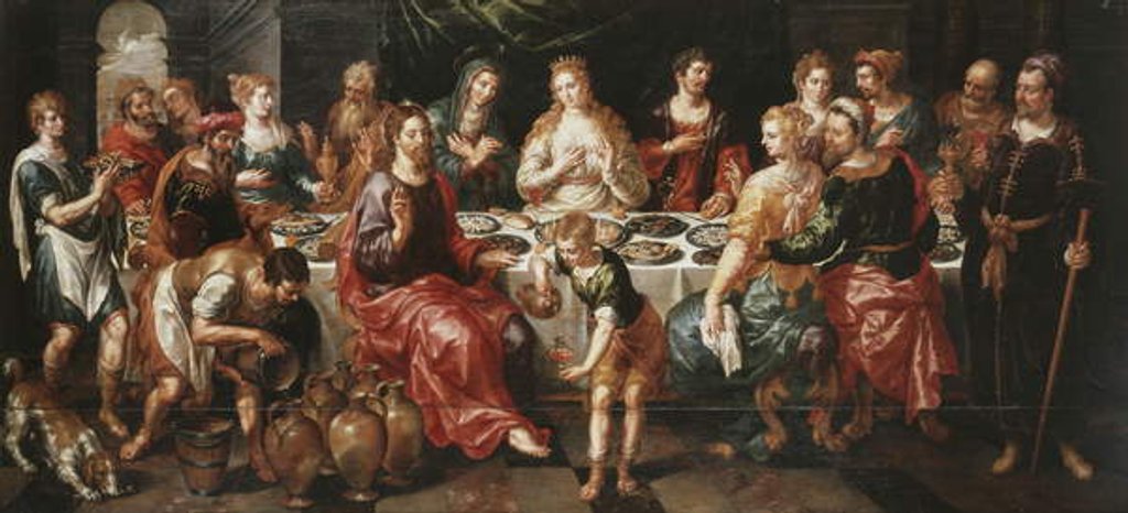 Detail of The Marriage at Cana by Hendrik de Clerck