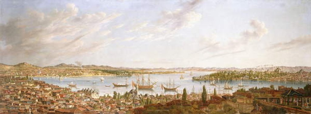 Detail of A View of Constantinople overlooking the Bosphorous, 1770 by Antoine Favray