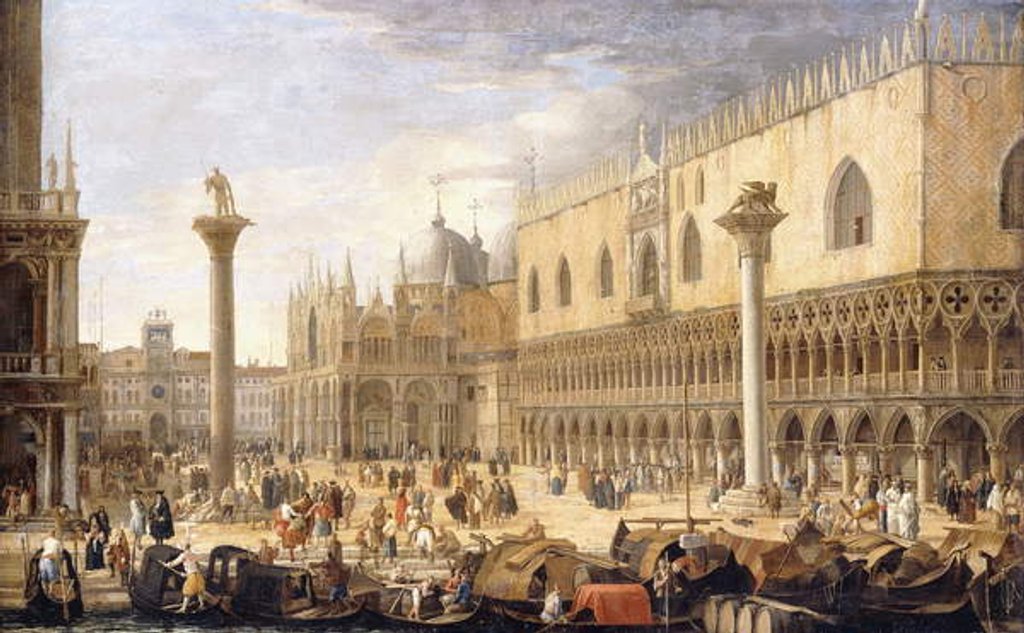 Detail of The Piazzetta, Venice by Luca Carlevaris