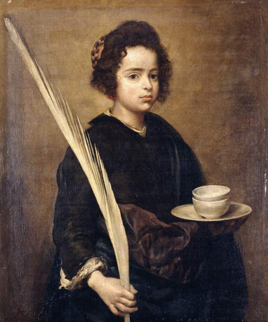 Detail of Saint Rufina, by Diego Rodriguez de Silva y Velazquez