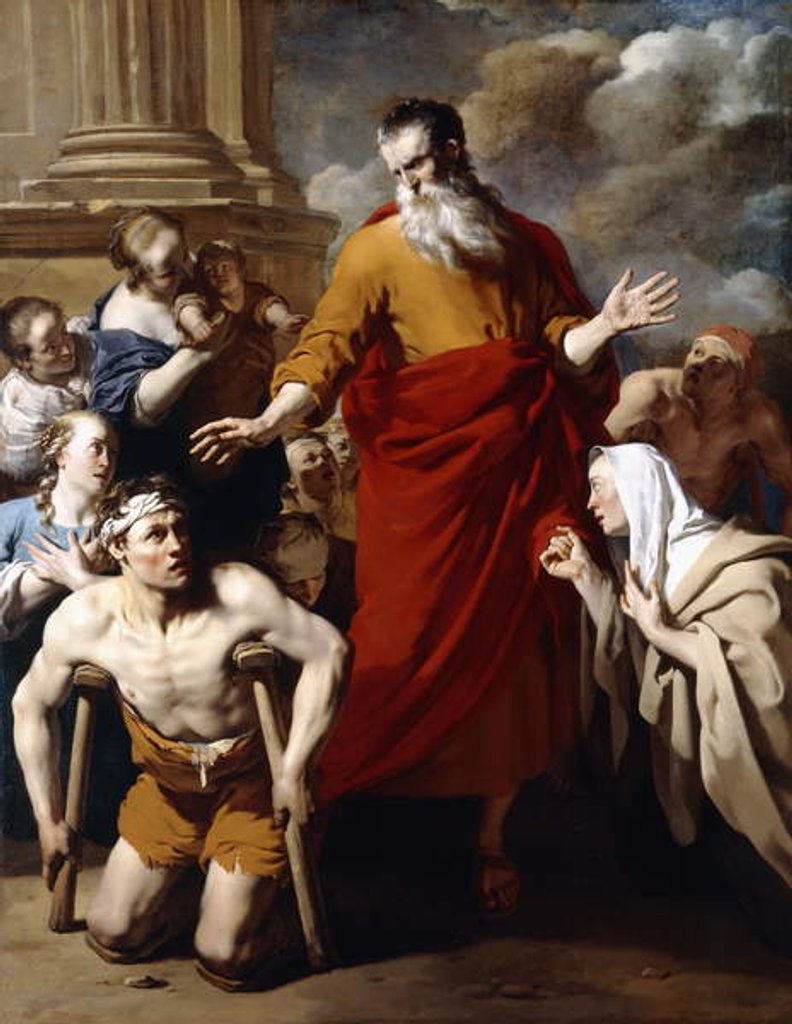 Detail of Saint Paul Healing the Sick at Lystra by Karel Dujardin