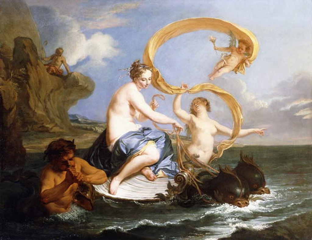 Detail of The Triumph of Galatea, c.1727 by Noel-Nicholas Coypel