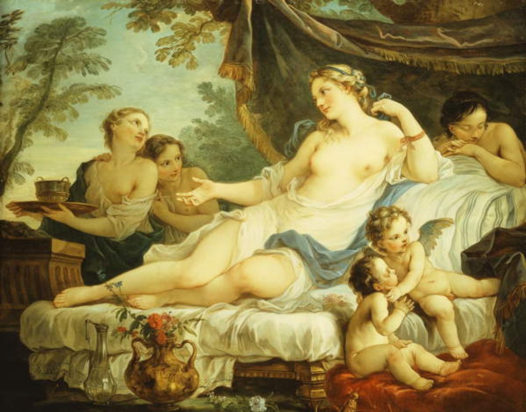 Detail of The Age of Venus by Charles Joseph Natoire
