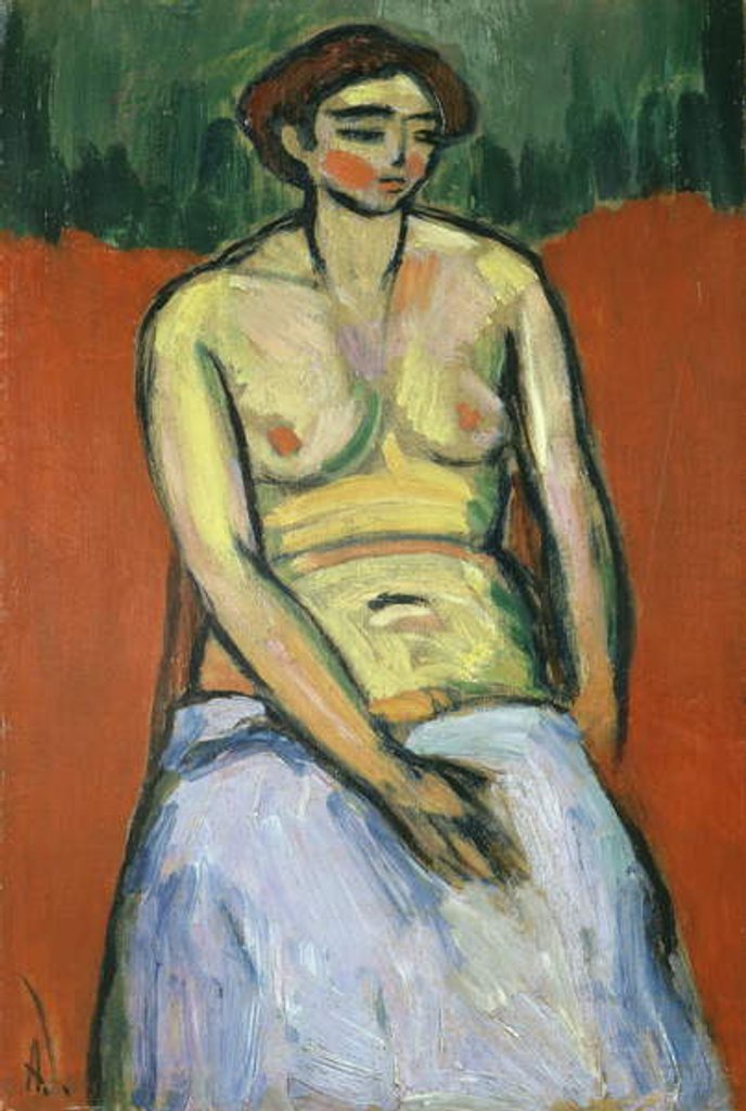 Detail of Seated Female Nude, c.1910 by Alexej von Jawlensky