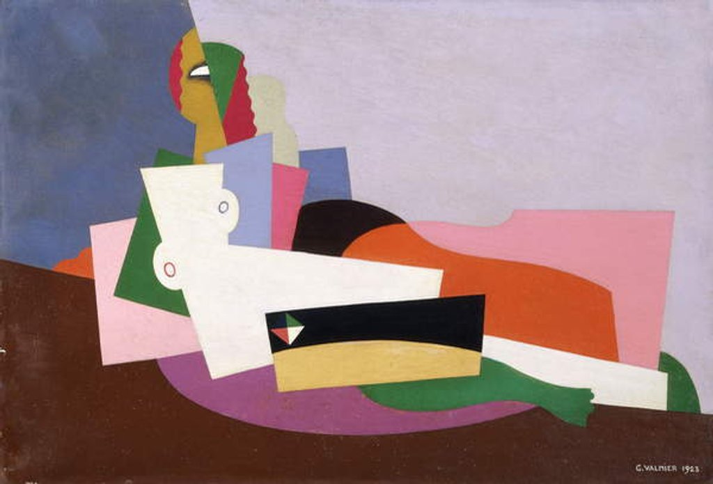 Detail of Reclining Nude, 1923 by Georges Valmier