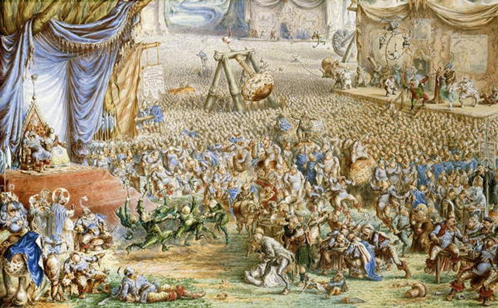 Detail of An Allegory of Contemporary Events, 1873 by Henry Barnabus Bright