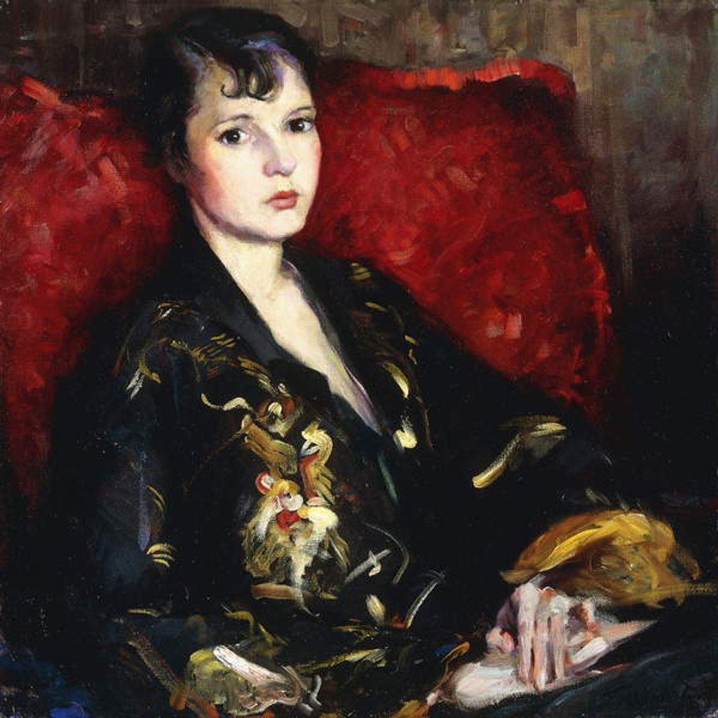 Detail of Figure in Kimono by Frederic W. Goudy