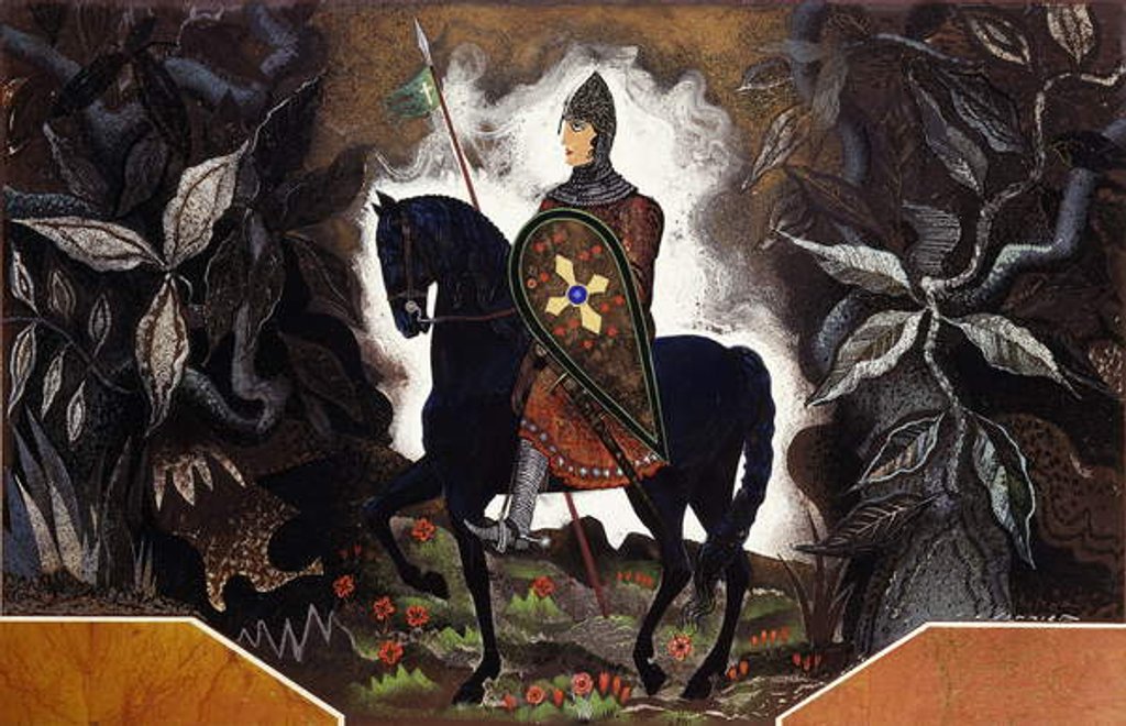 Detail of Le Chevalier Normand, c.1932 by Francois-Louis Schmied