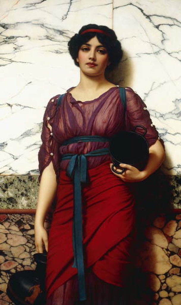 Detail of A Grecian Idyll, 1907 by John William Godward