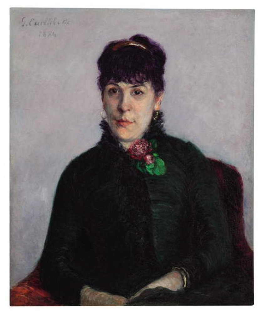 Detail of Woman with a Rose, 1884 by Gustave Caillebotte