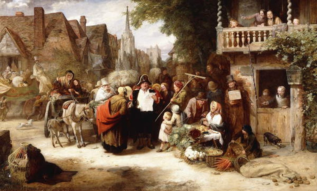 Detail of Market Day, the Arrival of the Hippodrome by George Bernard O'Neill