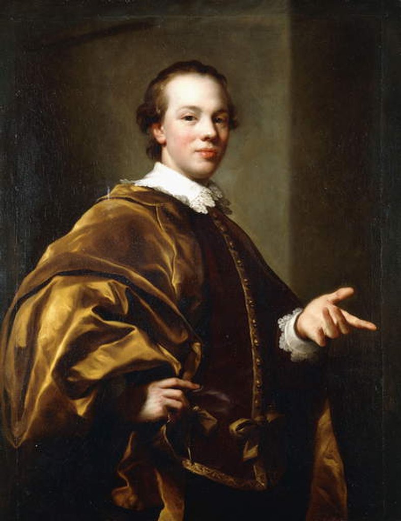 Detail of Portrait of John, 7th Earl of Galloway by Anton Raphael Mengs